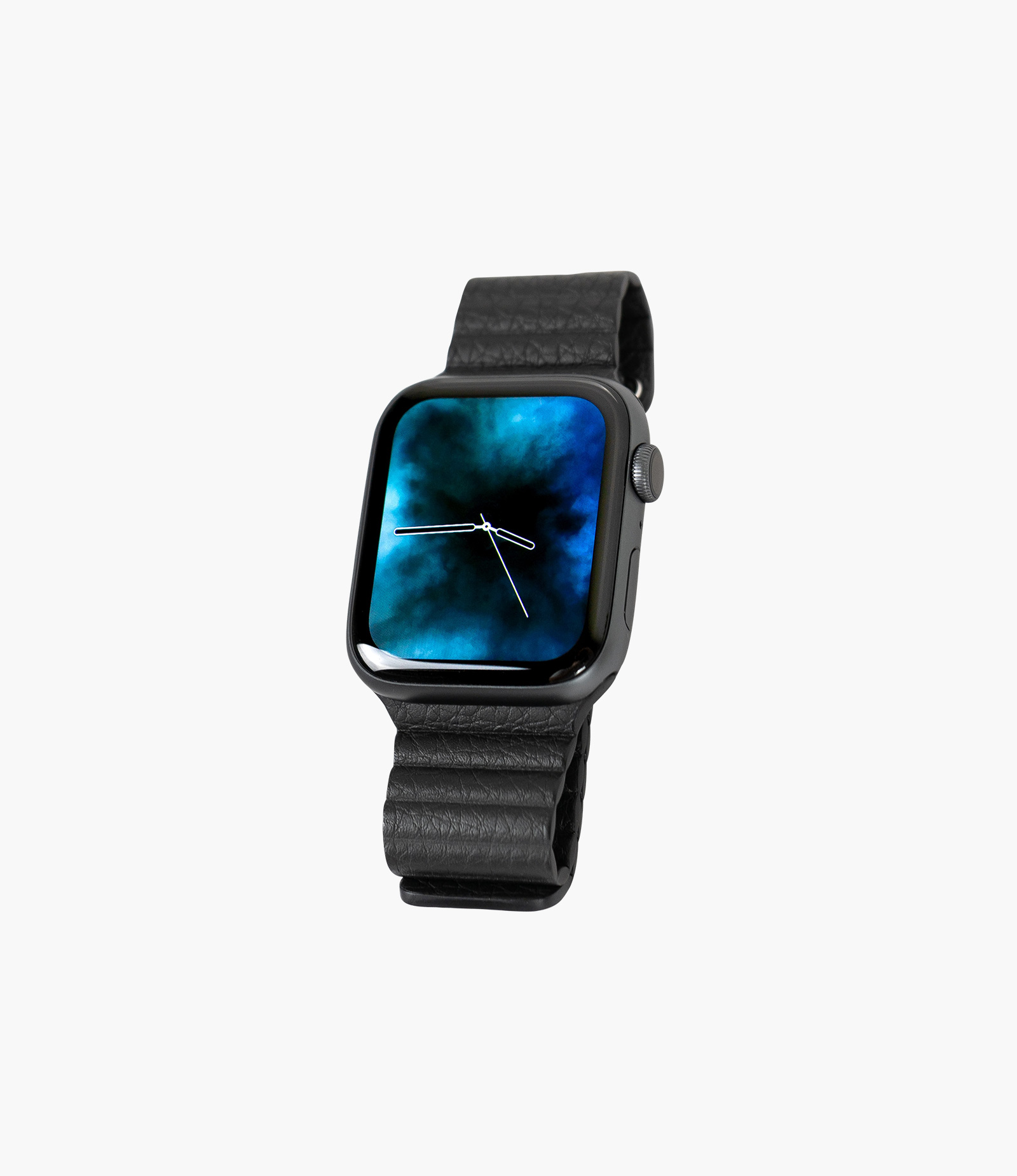 Apple Watch Series 4 Space Gray Aluminum Case with Leather Loop